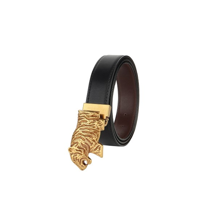 Men Black Reversible Formal Belt
