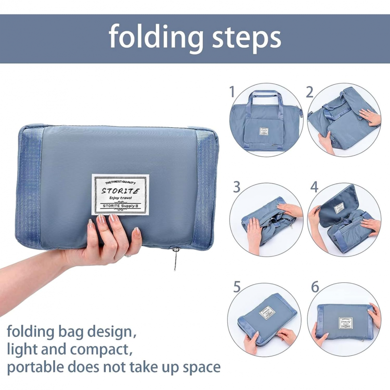 Nylon 40 Cms Imported Foldable Travel Duffle Bag For Women
